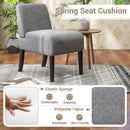 Upholstered Living Room Chair with Rubber Wood Legs by LJGDeals