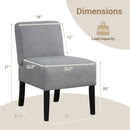 Upholstered Living Room Chair with Rubber Wood Legs by LJGDeals