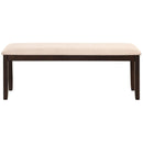 Upholstered Ottoman Bench with Padded Cushion-Beige by LJGDeals