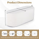 Upholstered Ottoman Bench with High-Density Sponge-Beige