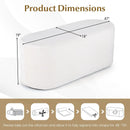 Upholstered Ottoman Bench with High-Density Sponge-Beige by LJGDeals
