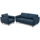2 Pieces Upholstered Sofa Set with Removable Cushion Covers by LJGDeals