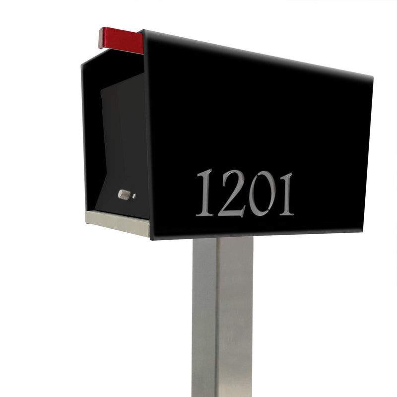 The Original UptownBox in JET BLACK - Modern Mailbox