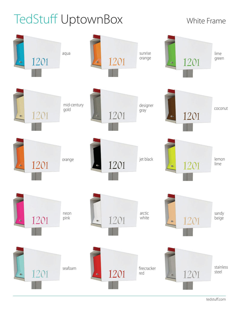 The Original UptownBox in ARCTIC WHITE - Modern Mailbox