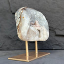 Uruguayan Quartz Geode With Stand For Collectors