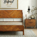 Bifrost Solid Wood Bed Frame With Headboard