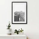 Utah Travel Black White Wall Art Print. Desert Road by Wall Art Set