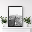 Utah Travel Black White Wall Art Print. Desert Road by Wall Art Set