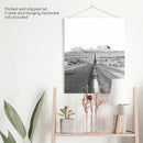 Utah Travel Black White Wall Art Print. Desert Road by Wall Art Set