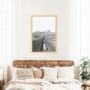 Utah Travel Black White Wall Art Print. Desert Road by Wall Art Set