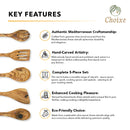 Olive Wood Kitchen Servers Set -5 pcs