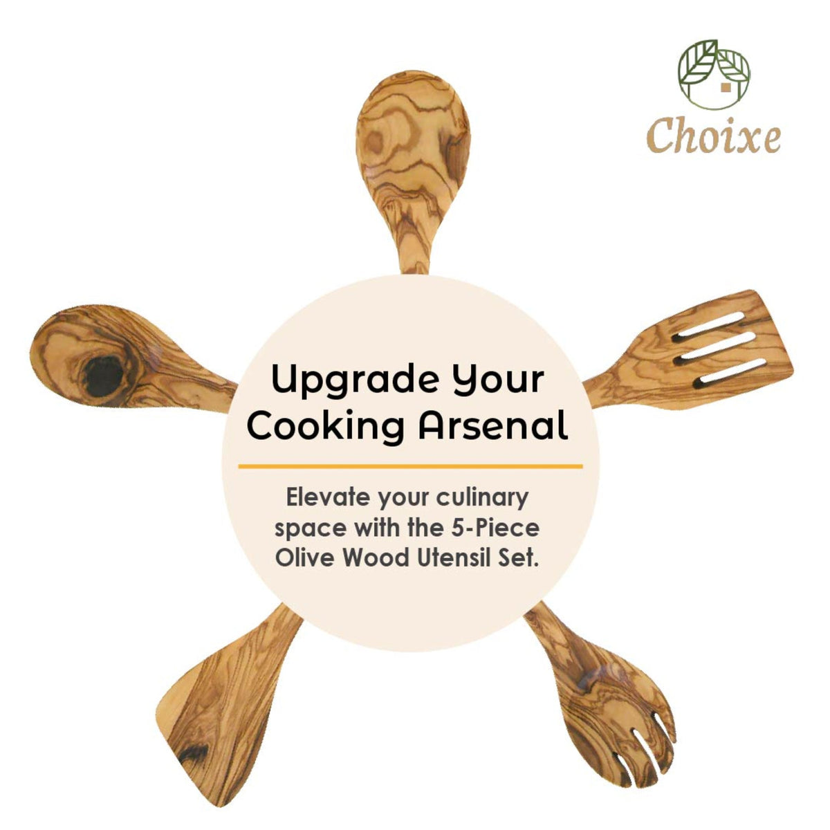 Olive Wood Kitchen Servers Set -5 pcs, photo 6 of 8