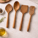 Natural Teak Kitchen Utensil Set (4 Pieces) by NORDICTEAK.COM