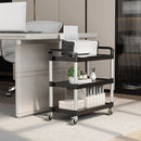 3-Tier Utility Service Cart with Lockable Wheels and Double Handles by LJGDeals