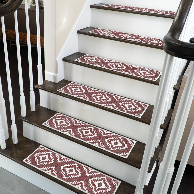 New Age Tetra One Color Design 9" X 28" Stair Treads