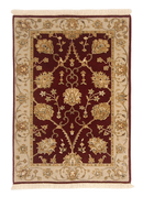 Wool w. silk Kumkapi red/ivo 2x3
