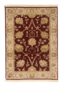 Wool w. silk Kumkapi red/ivo 2x3