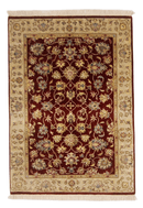 Wool w. silk Kumkapi red/gld 2x3