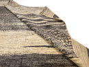 Modern Afghan Gabbeh (8'00"x9'10") dark natural/undyed