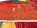 Scenic Afghan Gabbeh (8'03"x9'09") rust/red/dk.green