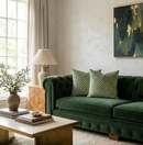 Vanderbilt Pillow Cover in Lettuce Green, Schumacher Textiles