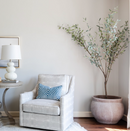 Vanderbilt Velvet Pillow Cover in Marine Blue, Schumacher Textiles