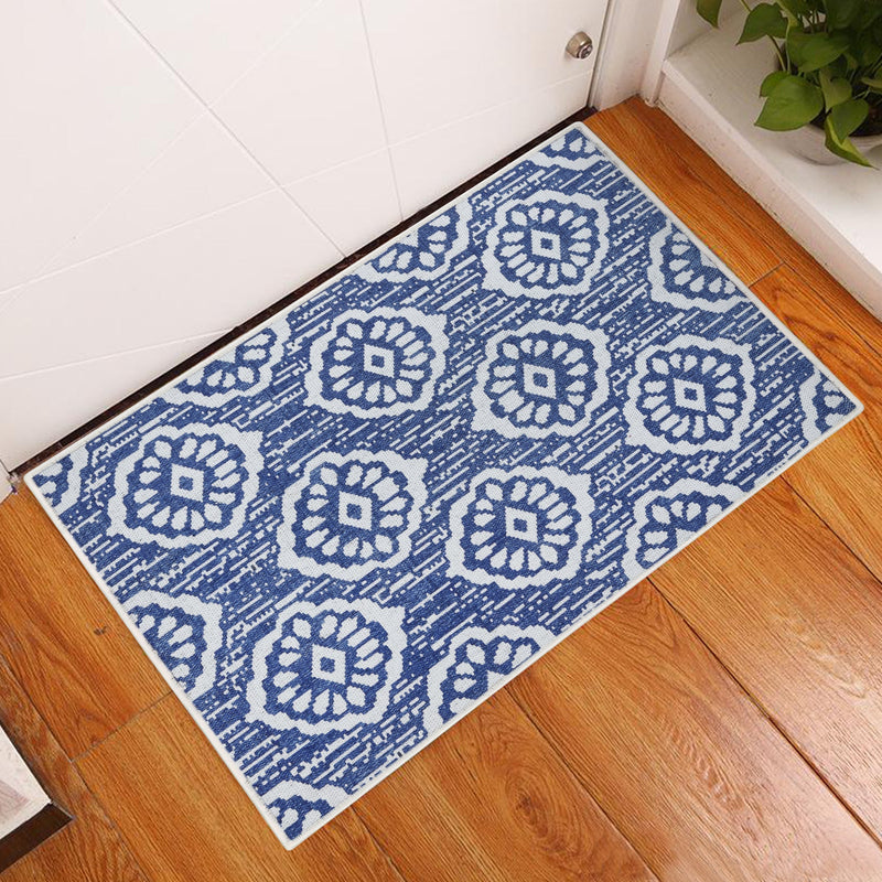 Sussexhome Flower Collection 2 x 3 Foot Heavy Duty Low Pile  Landing Rug Runner