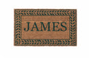 Rolling Scrolls Border Personalized Doormats