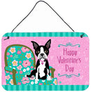 Happy Valentine's Day Boston Terrier Wall or Door Hanging Prints