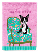 Happy Valentine's Day Boston Terrier Garden Flag - Outdoor Decorative Yard Flag VHA3001GF
