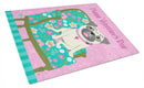 Happy Valentine's Day Pug Glass Cutting Boards – Durable, Decorative Kitchen Art Large VHA3002LCB