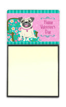 Happy Valentine's Day Pug Sticky Note Holder VHA3002SN- Refiilable Desk Accessory Note Pad