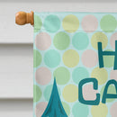 Happy Campers Glamping Trailer House Flag 28x40 Porch Sleeve Pole Decorative Outside Yard Banner Artwork Wall Hanging, Polyester