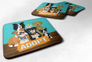 Adopt Pets Adoption Coasters - Set of 4 Lightweight Foam, Absorbent Drink Coasters VHA3007FC