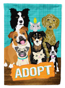 Adopt Pets Adoption Garden Flag - Outdoor Decorative Yard Flag VHA3007GF