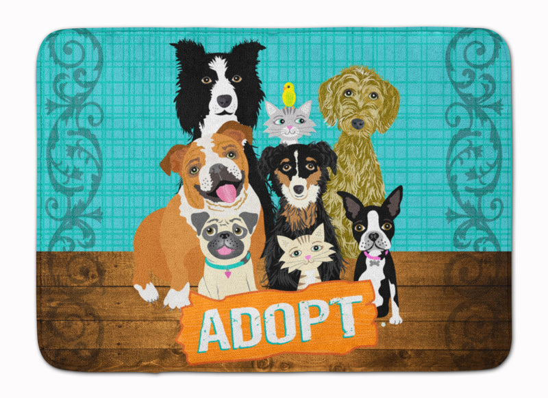 Adopt Pets Adoption Machine Washable Memory Foam Mat VHA3007RUG