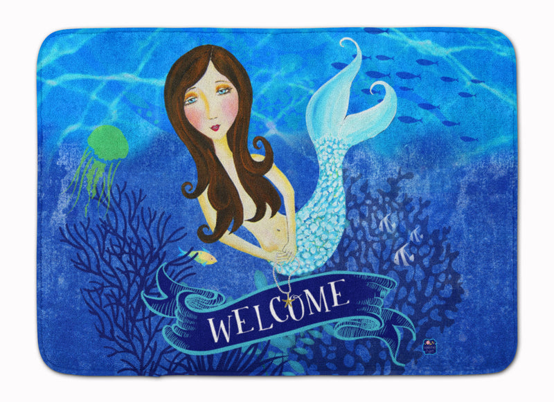 Welcome Mermaid Machine Washable Memory Foam Mat VHA3010RUG