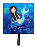 Welcome Mermaid Leash or Key Holder Wall Hooks, Key Hooks Holder, Coat Rack Wall Mount, Coat Hooks, Hooks for Hanging Keys, Towels, Aprons, Leashes