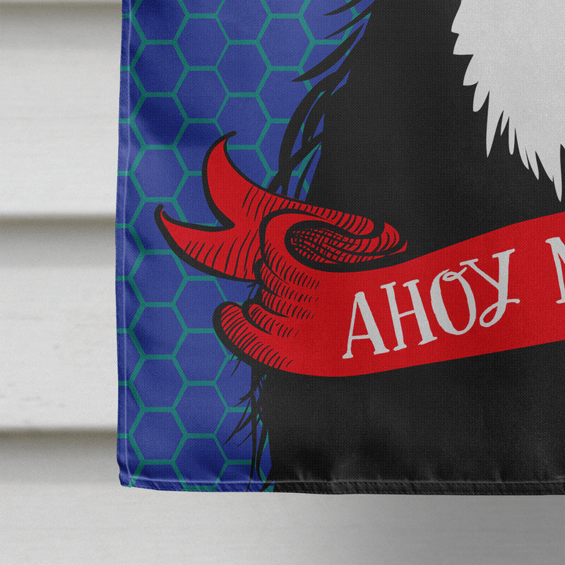 Ahoy Matey Nautical Border Collie Flag Canvas House Size VHA3011CHF