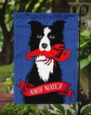 Ahoy Matey Nautical Border Collie Garden Flag - Outdoor Decorative Yard Flag VHA3011GF