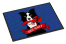 Ahoy Matey Nautical Border Collie Doormat - 24x36 Decorative Floor Mat – Indoor/Outdoor Rug with Artistic Flair VHA3011JMAT