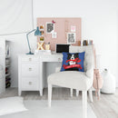 Ahoy Matey Nautical Border Collie Throw Pillow - 14x14 Decorative Pillow – Art for Your Home & Patio VHA3011PW1414