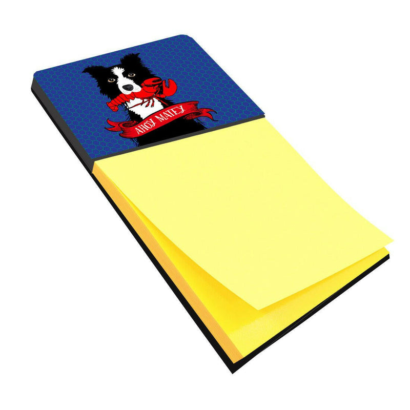 Ahoy Matey Nautical Border Collie Sticky Note Holder VHA3011SN