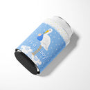 It's a Baby Boy Can or Bottle Hugger Cooler Sleeve for Standard 12 oz Cans, Insulated Foam Beer & Soda Can Hugger Reusable