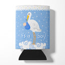 It's a Baby Boy Can or Bottle Hugger Cooler Sleeve for Standard 12 oz Cans, Insulated Foam Beer & Soda Can Hugger Reusable