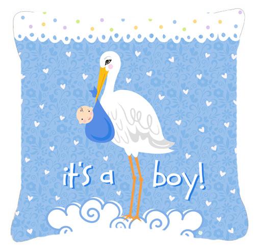 It's a Baby Boy Fabric Decorative Pillow