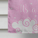 It's a Baby Girl House Flag 28x40 Porch Sleeve Pole Decorative Outside Yard Banner Artwork Wall Hanging, Polyester