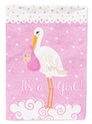 It's a Baby Girl House Flag 28x40 Porch Sleeve Pole Decorative Outside Yard Banner Artwork Wall Hanging, Polyester