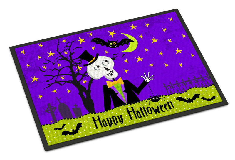 Happy Halloween Skeleton Indoor or Outdoor Mat 24x36 VHA3014JMAT