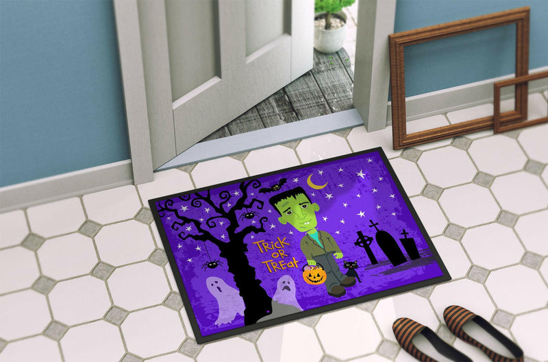 Halloween Frankie Frankenstein Indoor or Outdoor Mat 24x36 VHA3021JMAT